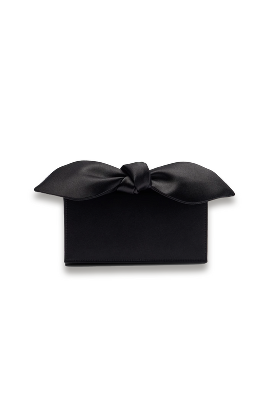 Bow Tie Mini Satin Clutch