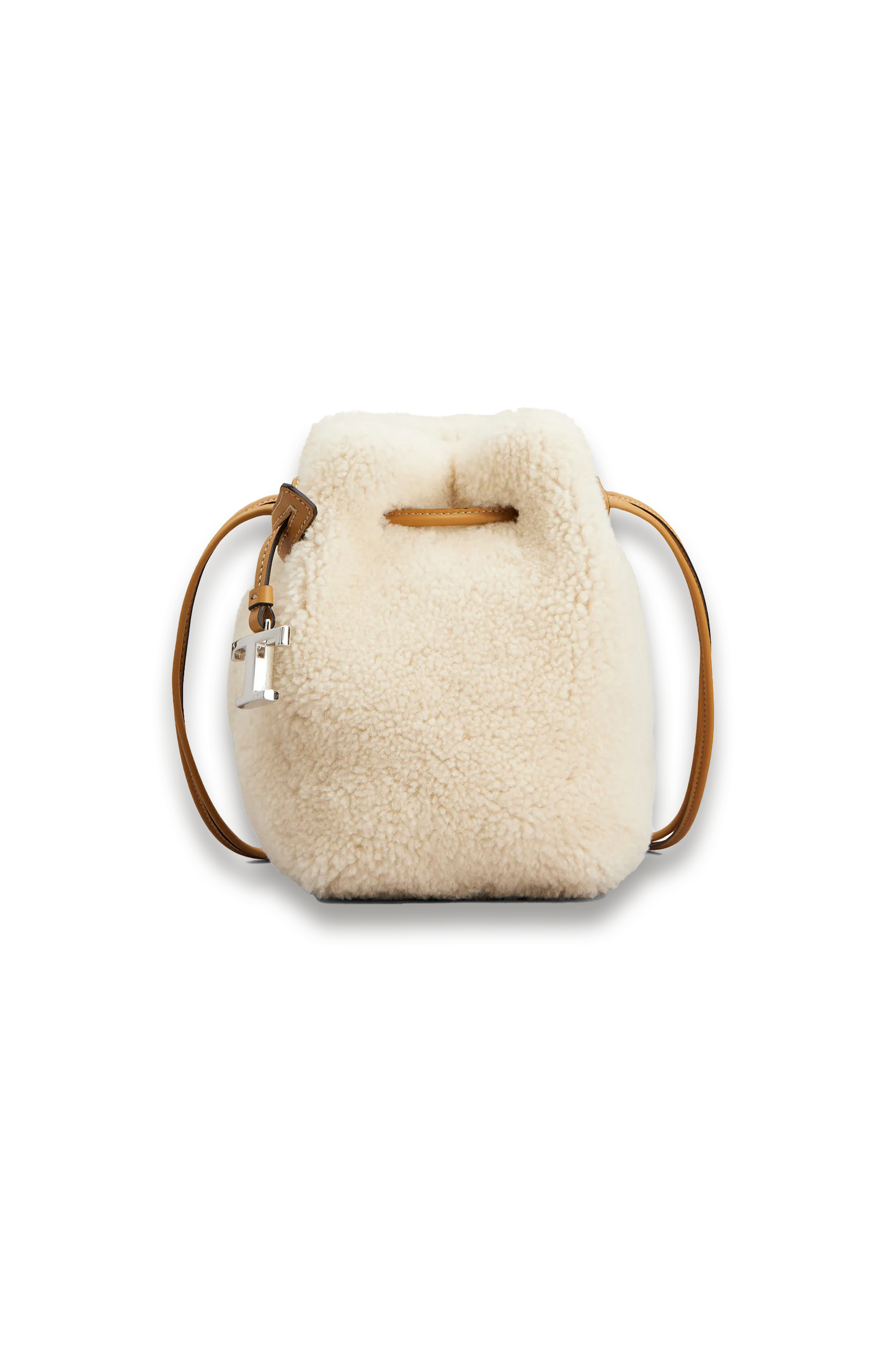 Bucket Bag in Shearling Micro