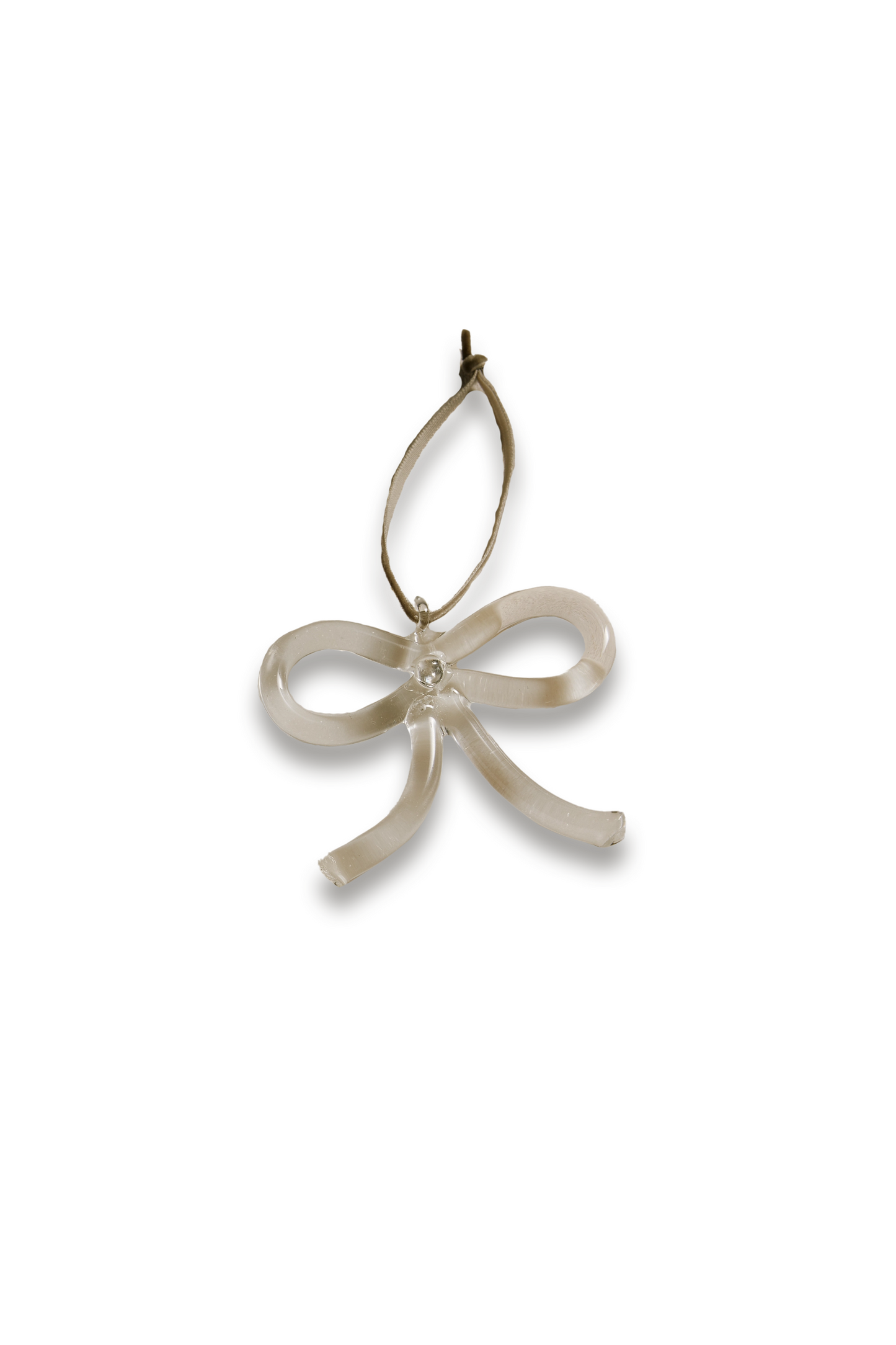 Glass Bow Decorations – Set of 4