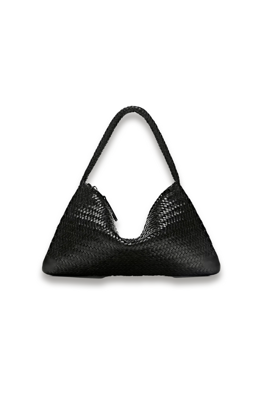Small Braided Leather Shoulder Bag