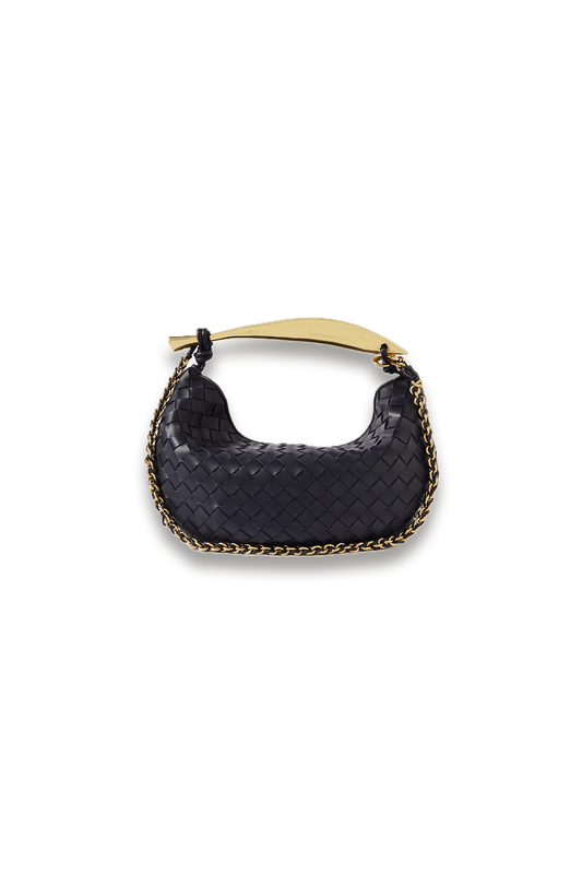 Sardine with Chain Small Intrecciato Leather Shoulder Bag