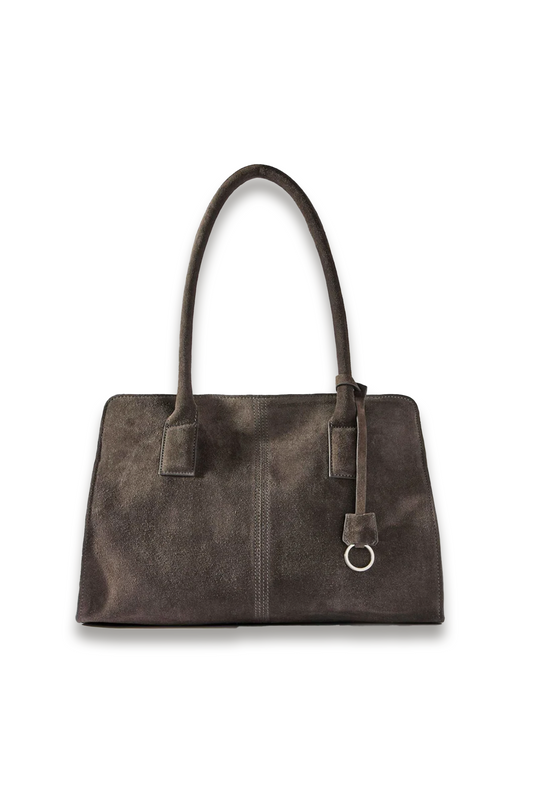 Rue Grey Suede Tote Bag