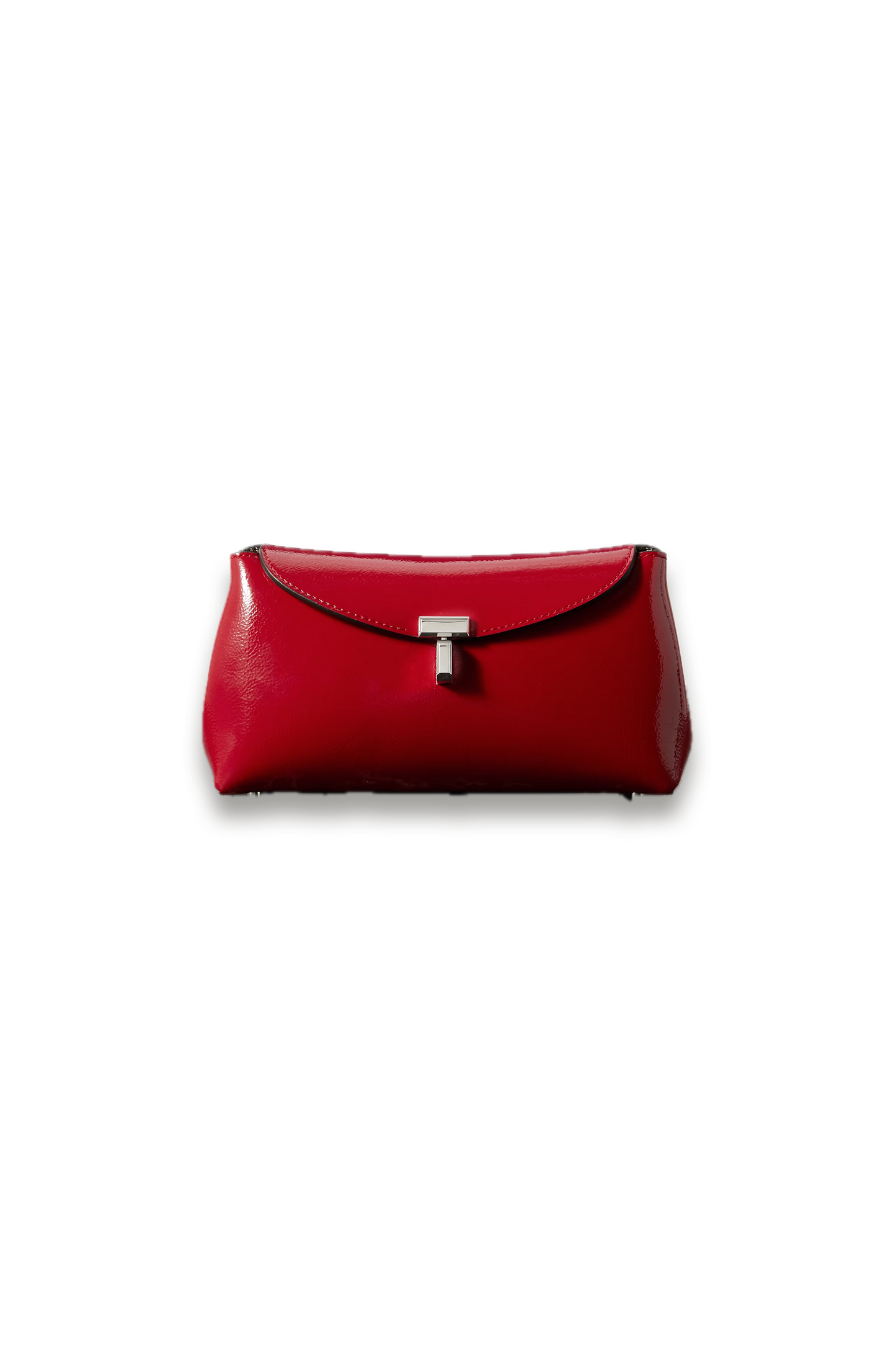 T-Lock Mini Patent-leather Clutch