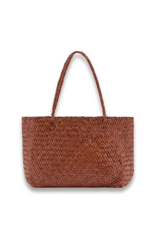 Braided Leather Shopper Bag