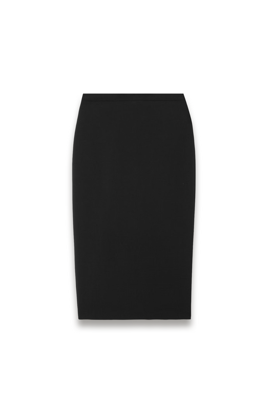 Wool-Blend Midi Skirt