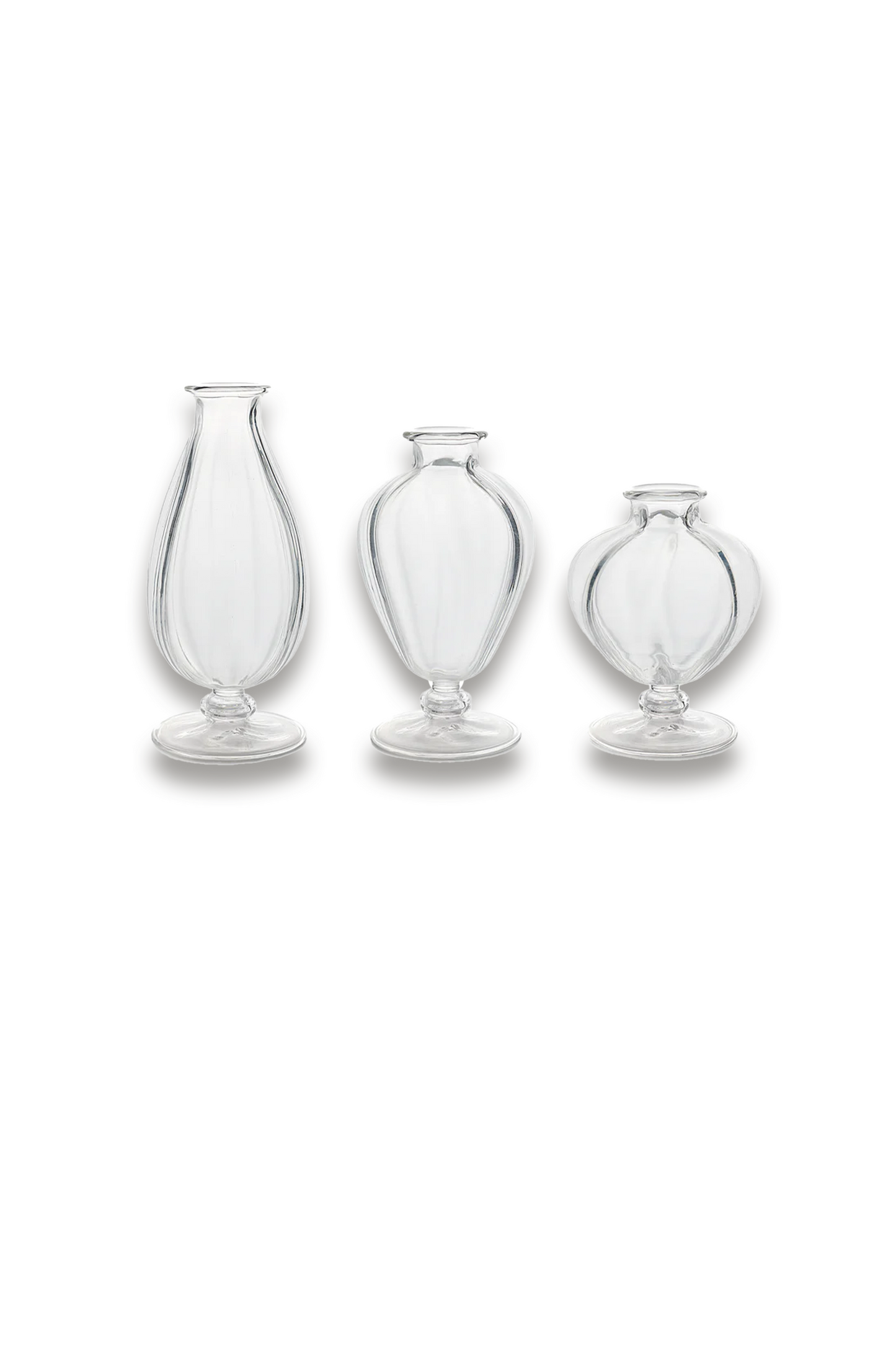 Violet Bud Vase Trio