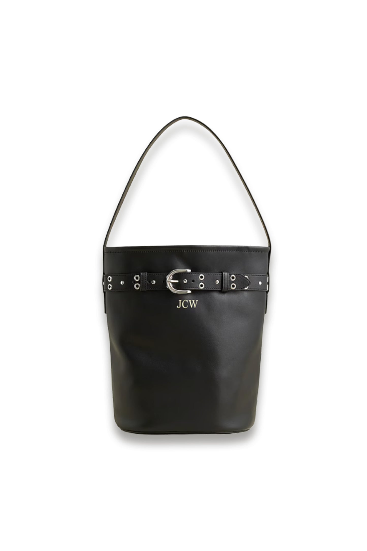 Berkeley Belted Bucket Bag in Studded Leather