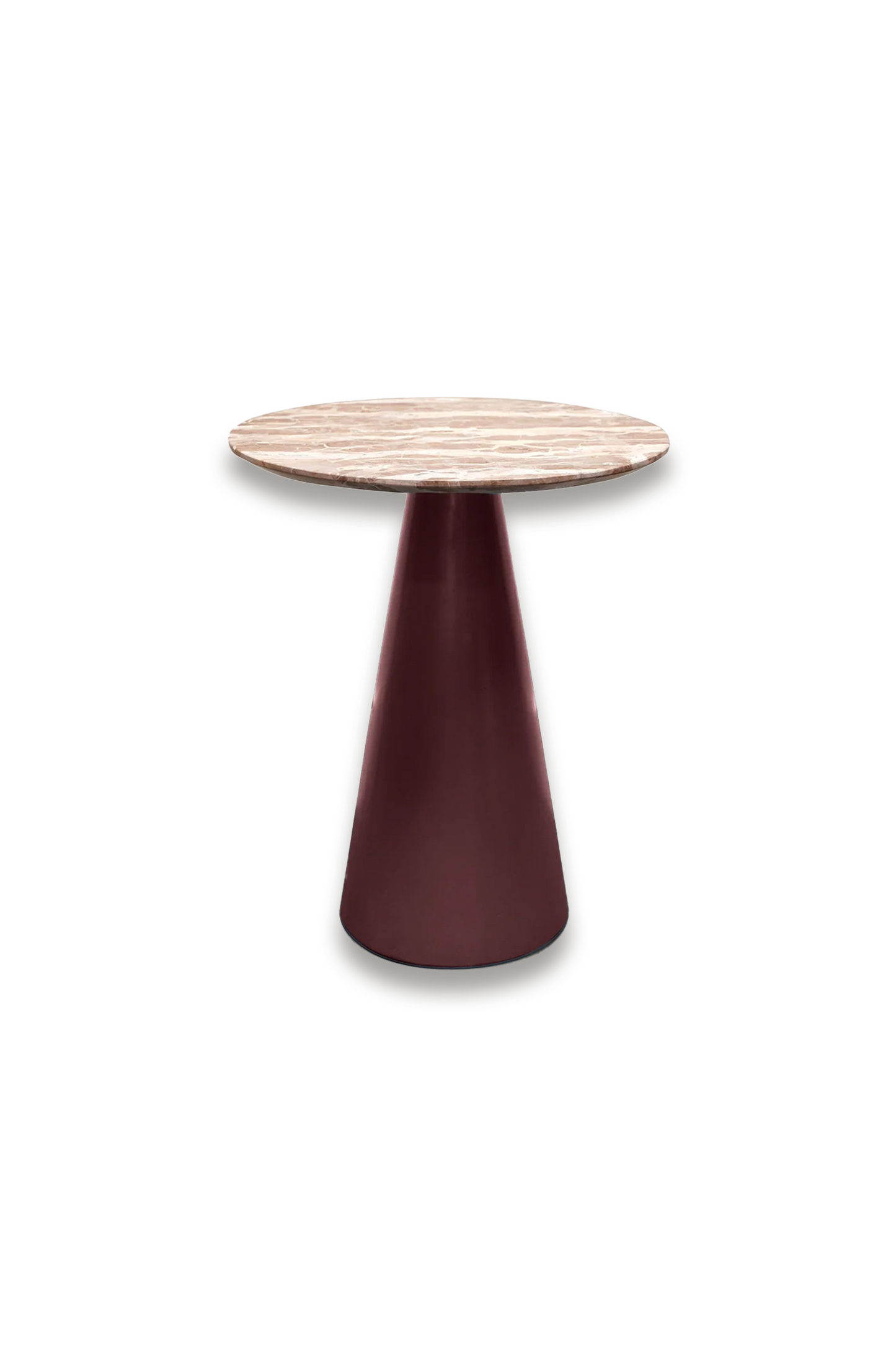 Samode Marble Top Side Table in Red