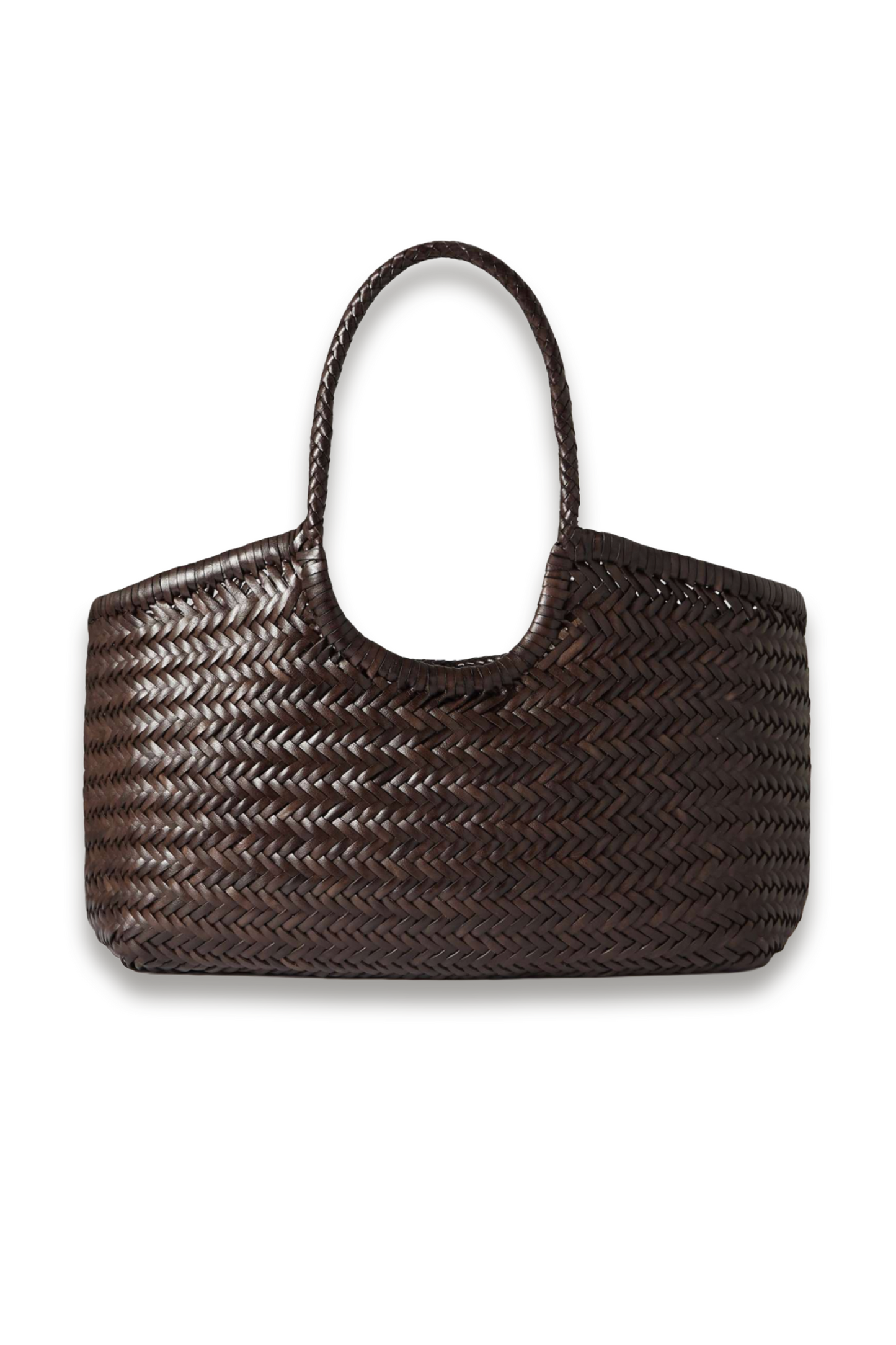Nantucket Large Woven Leather Tote