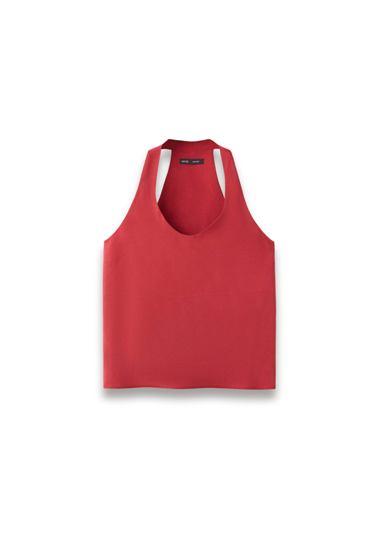 Red Laura Linen Tank