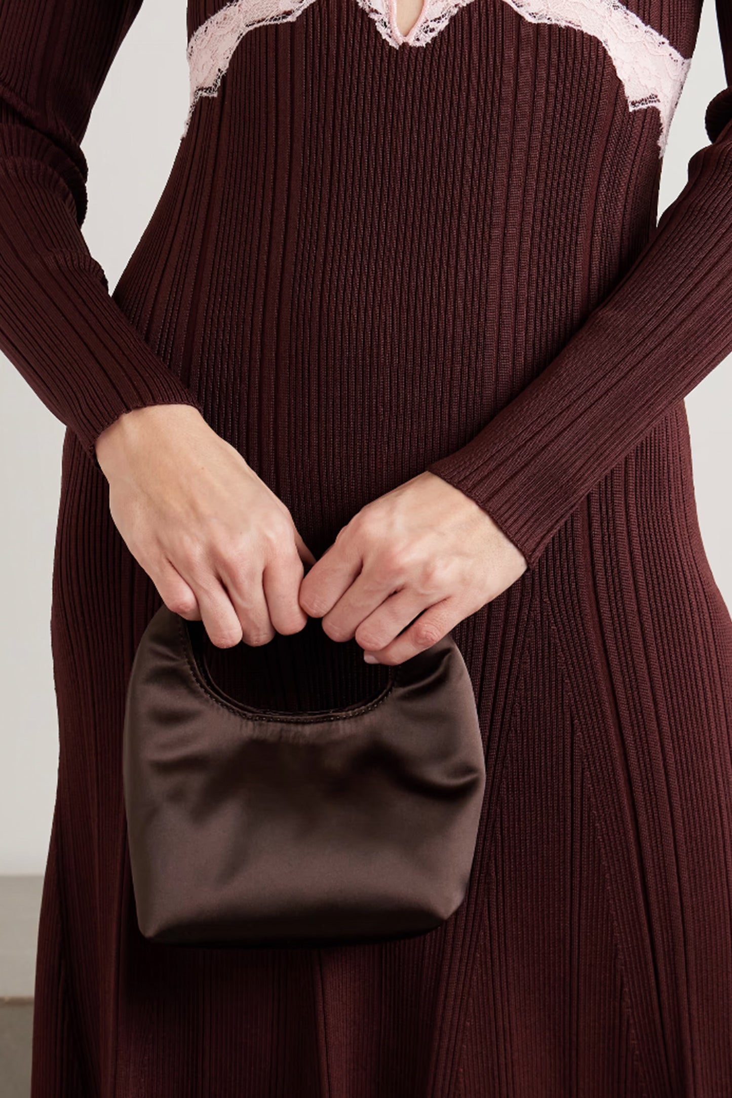 Kenzie Mini Recycled-satin Clutch