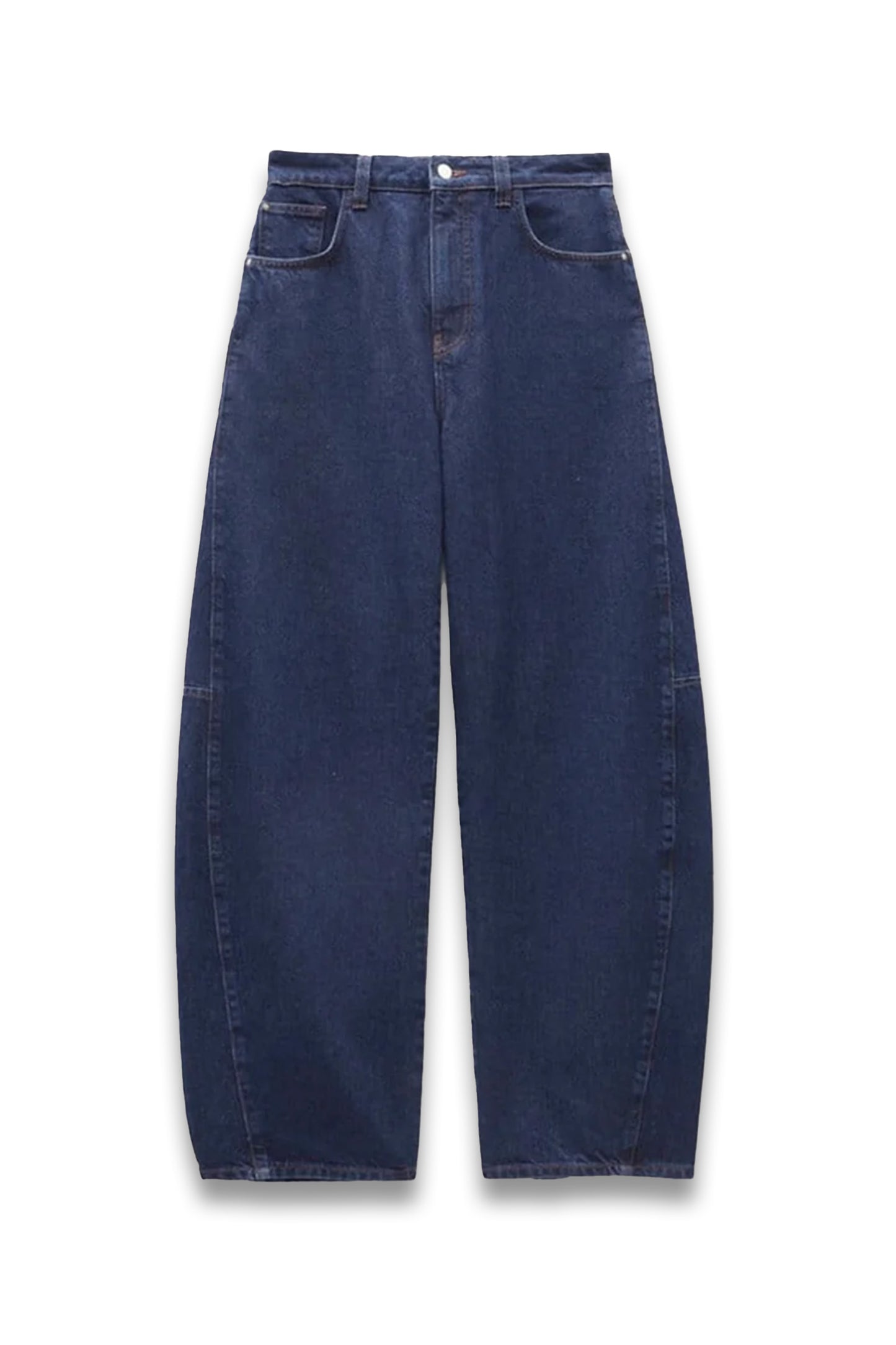 Blue jeans on a white background