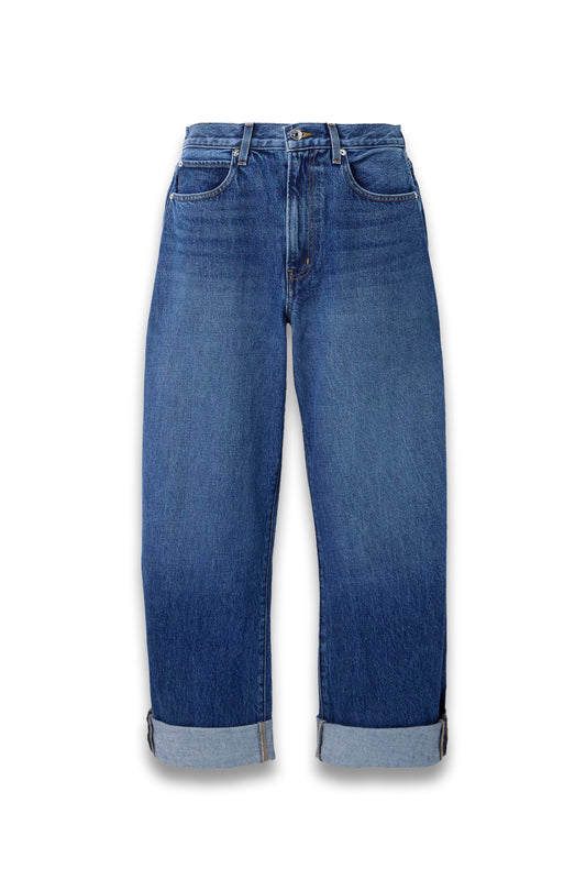 The Bubble high-rise barrel-leg jeans