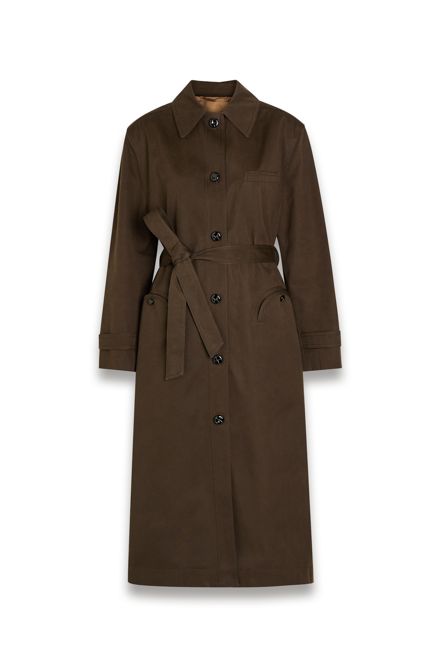 Basoto Belted Cotton Trench Coat
