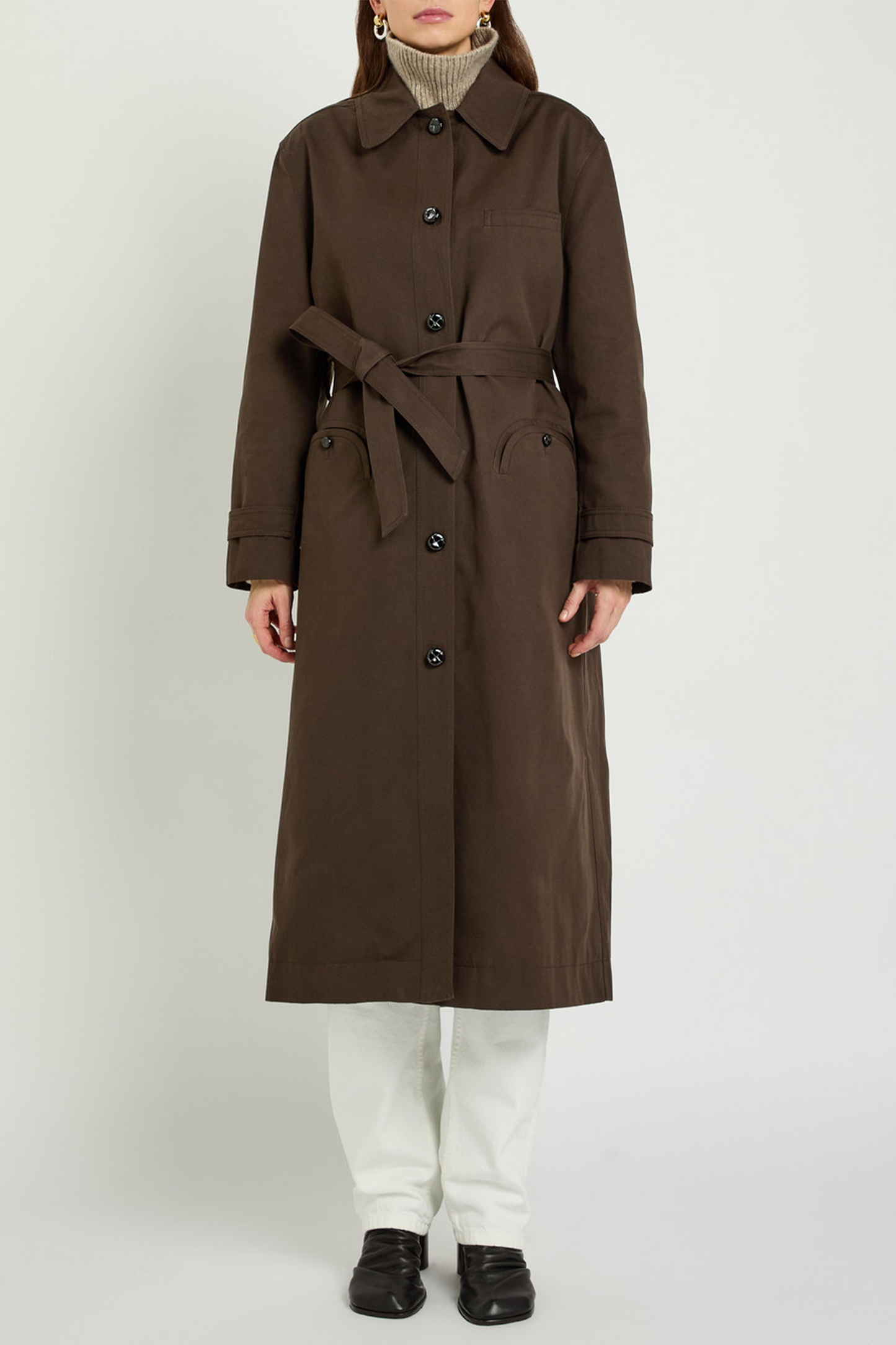 Basoto Belted Cotton Trench Coat