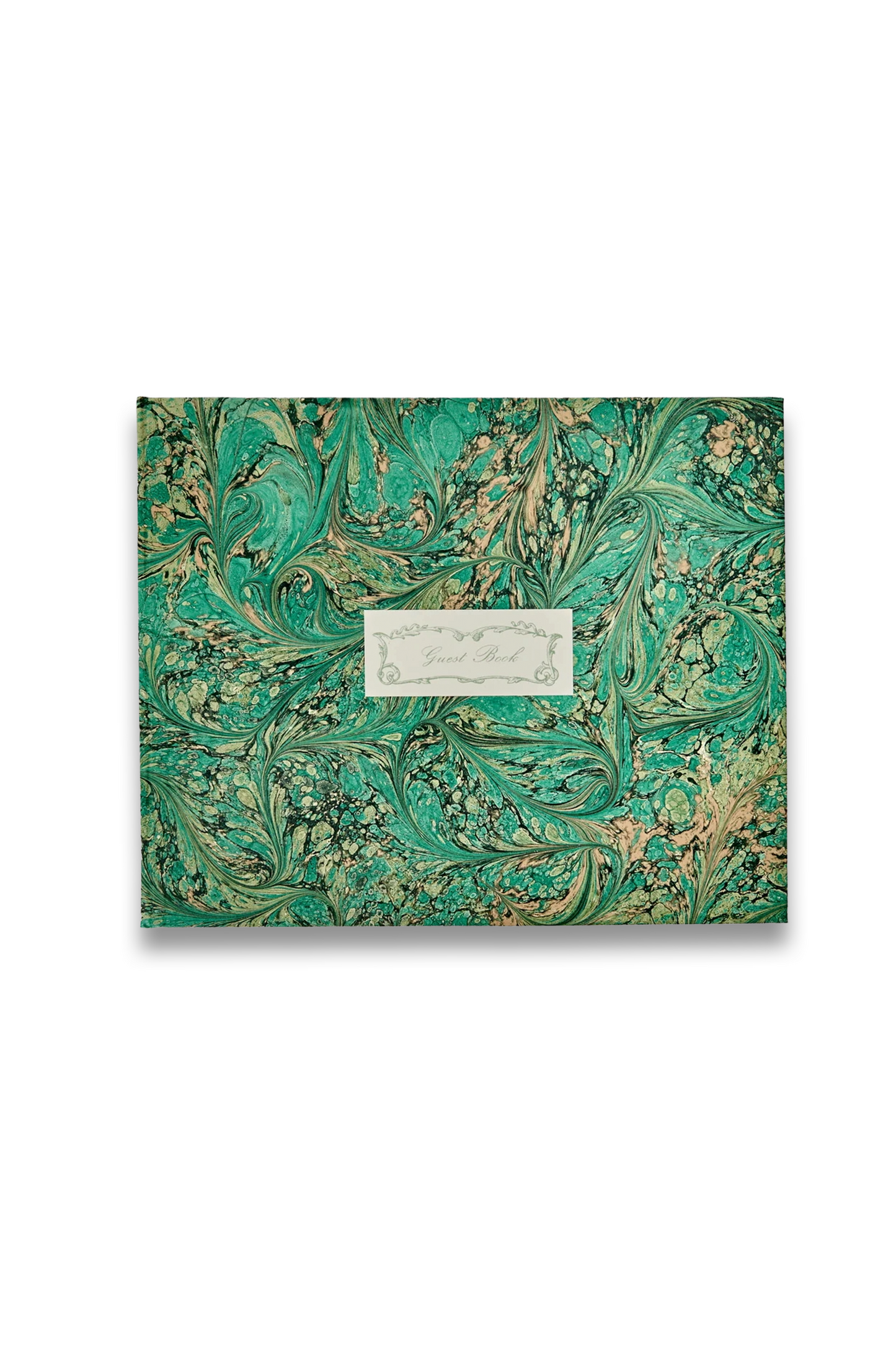 Hand-Marbled Guest Book