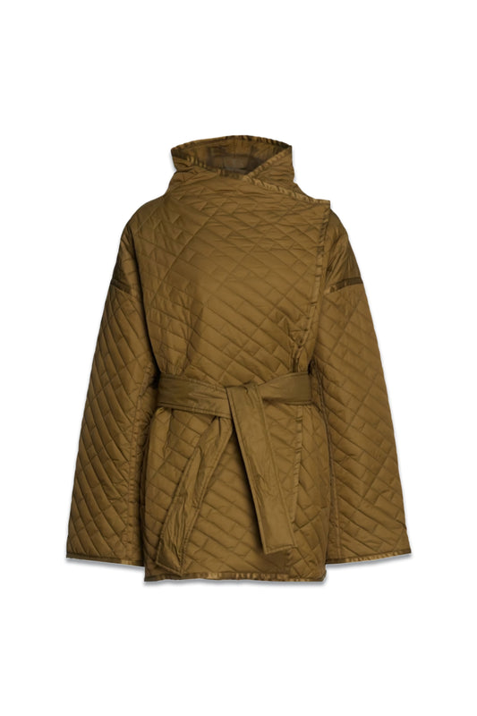Belted Quilted Shell Jacket