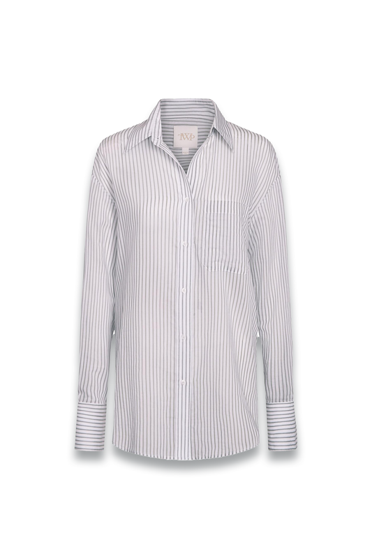 Big Joe Stripe Cotton-Silk Shirt