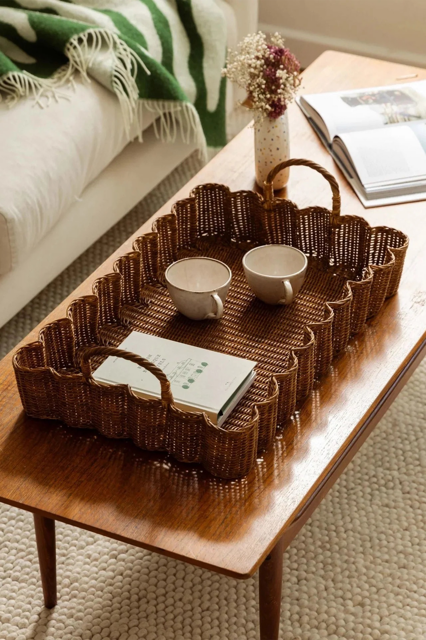 Big Wavy Tray (Teak Stained)