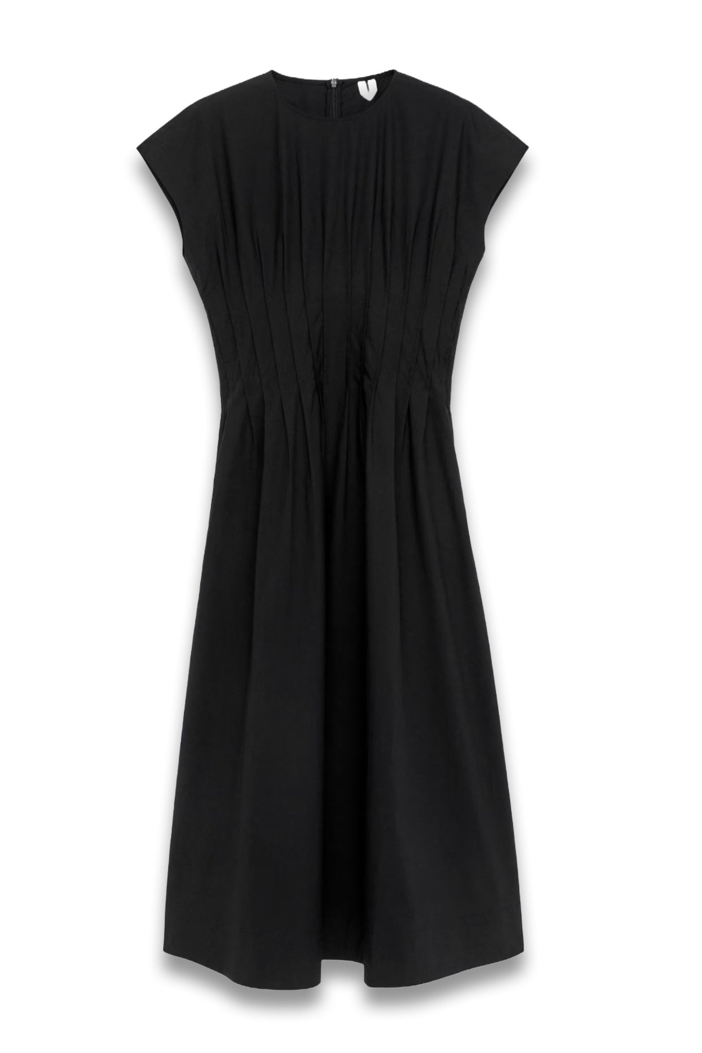 Pleated Cotton Dress