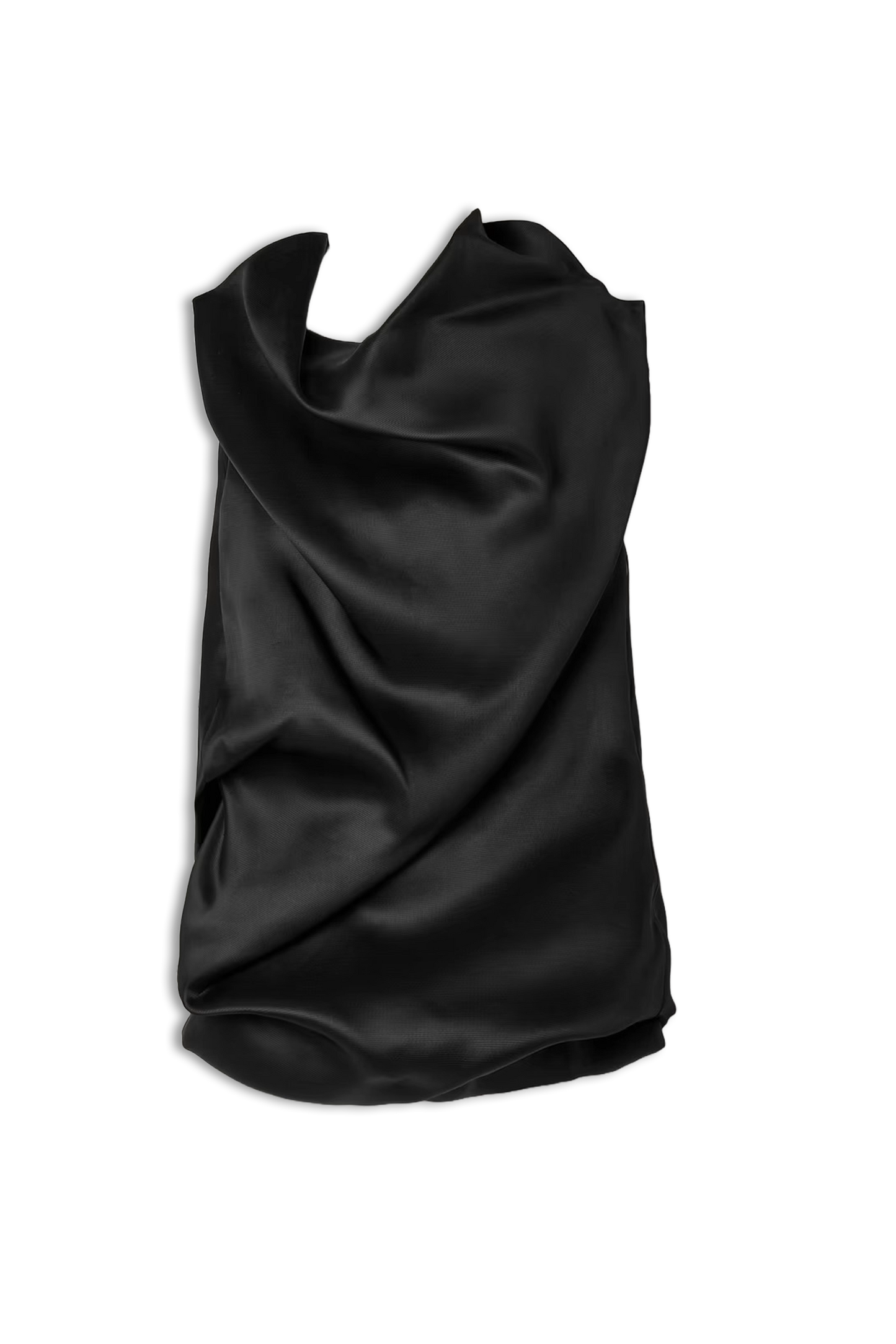 Luola Draped Silk-Gazar Blouse