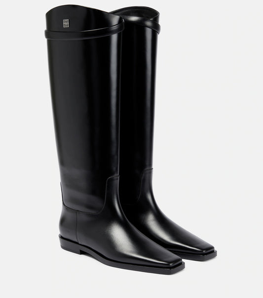 Leather Knee-high Boots