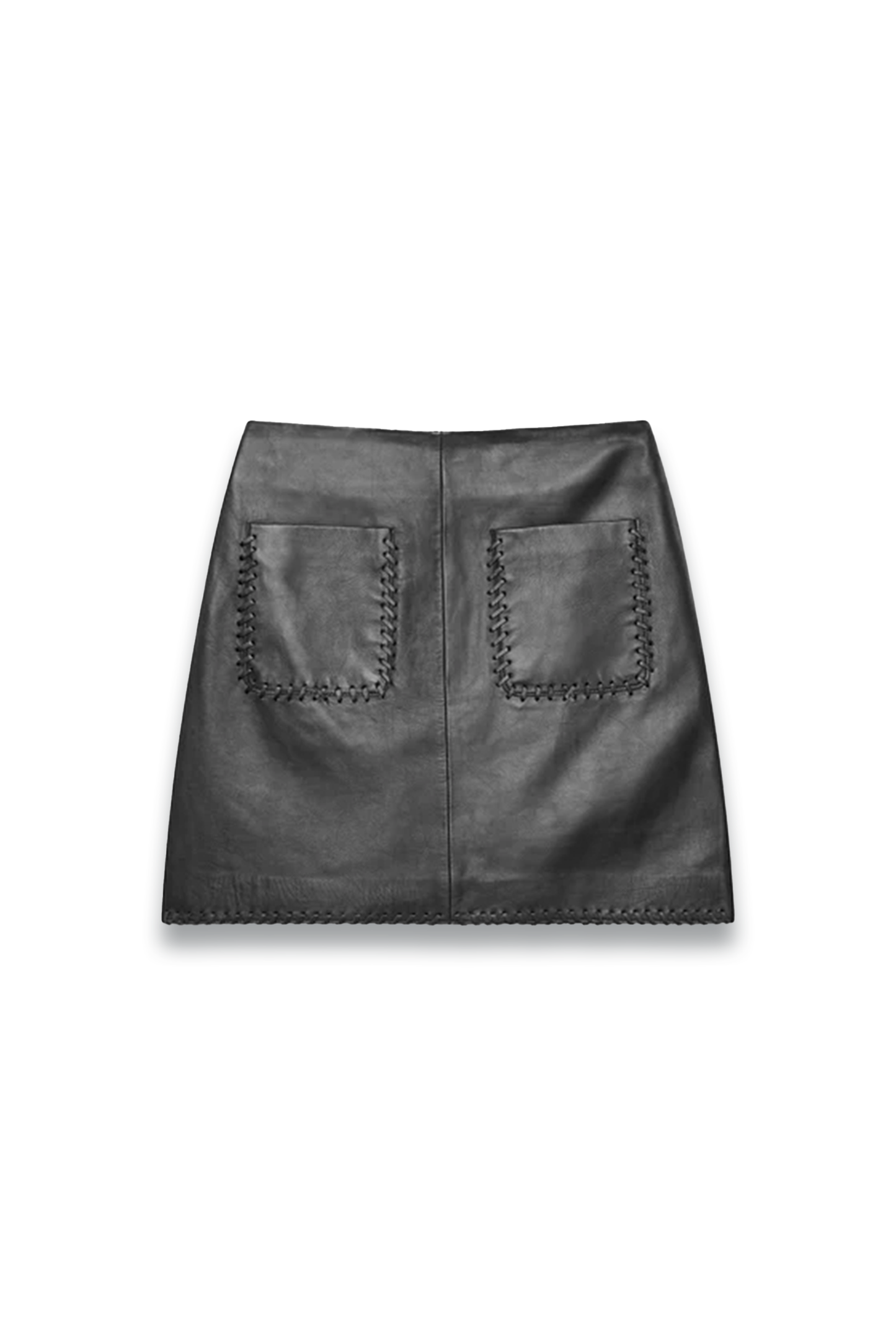 Black Leather Mini Skirt