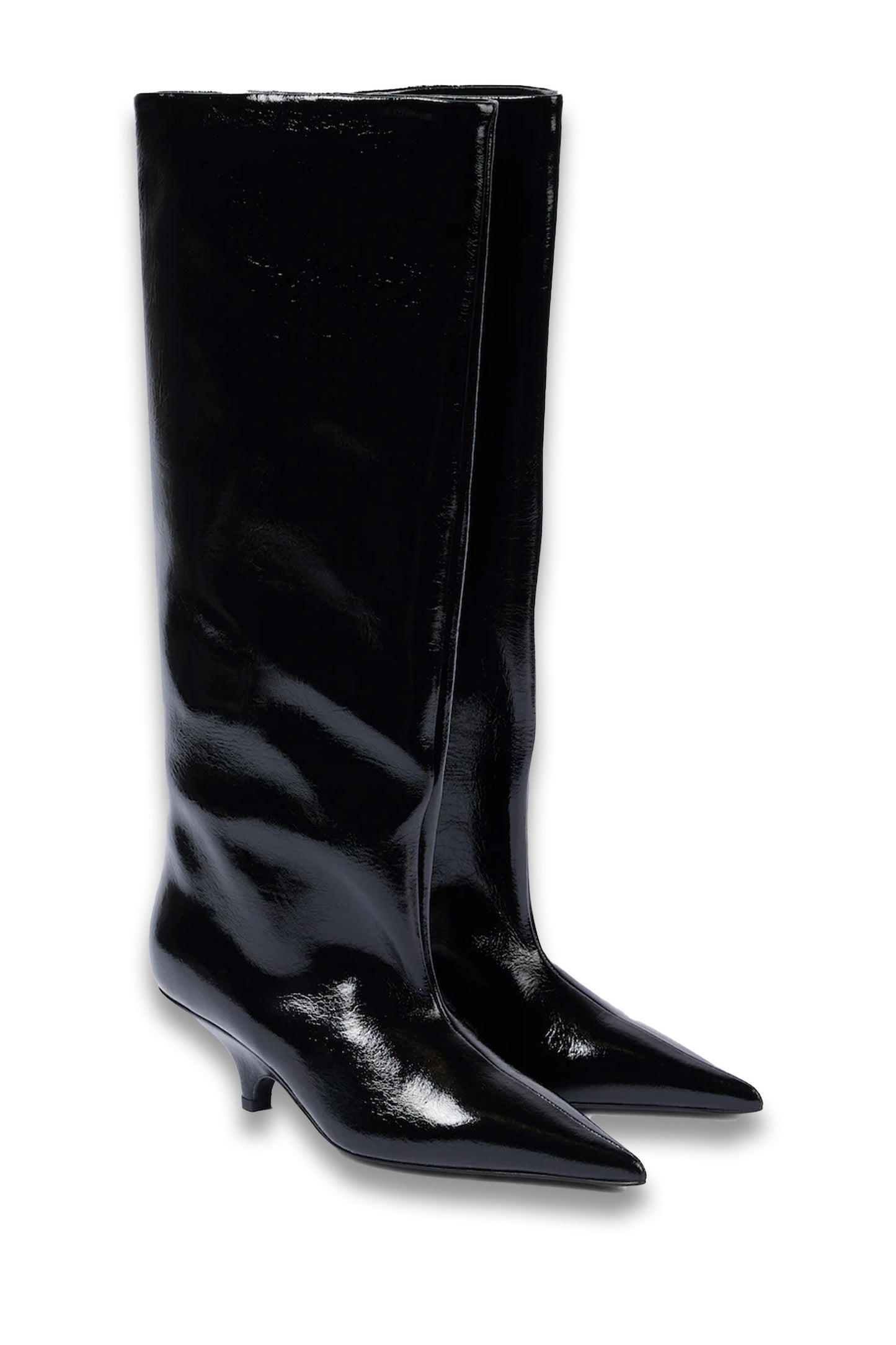 Patent Leather Knee-high Boots