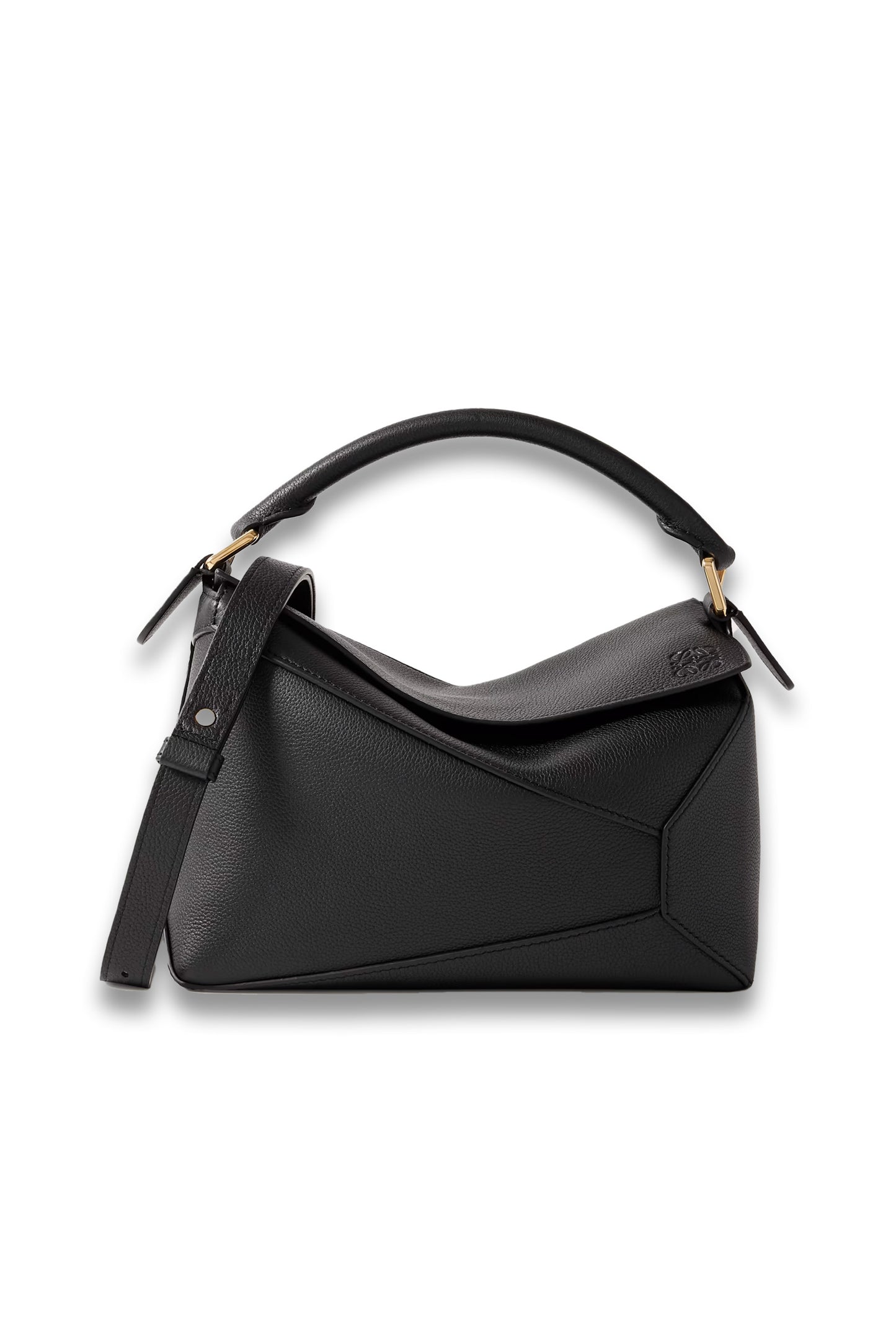 Puzzle Edge small textured-leather shoulder bag