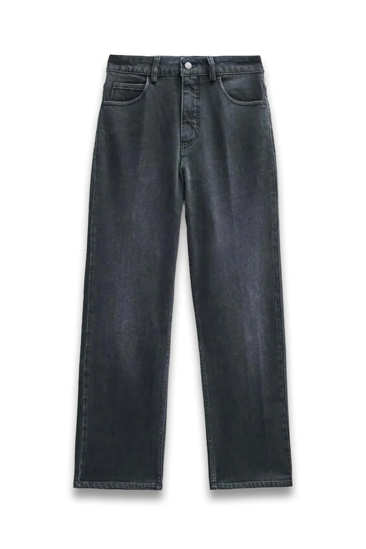 Nina Straight Crop Jeans in Black
