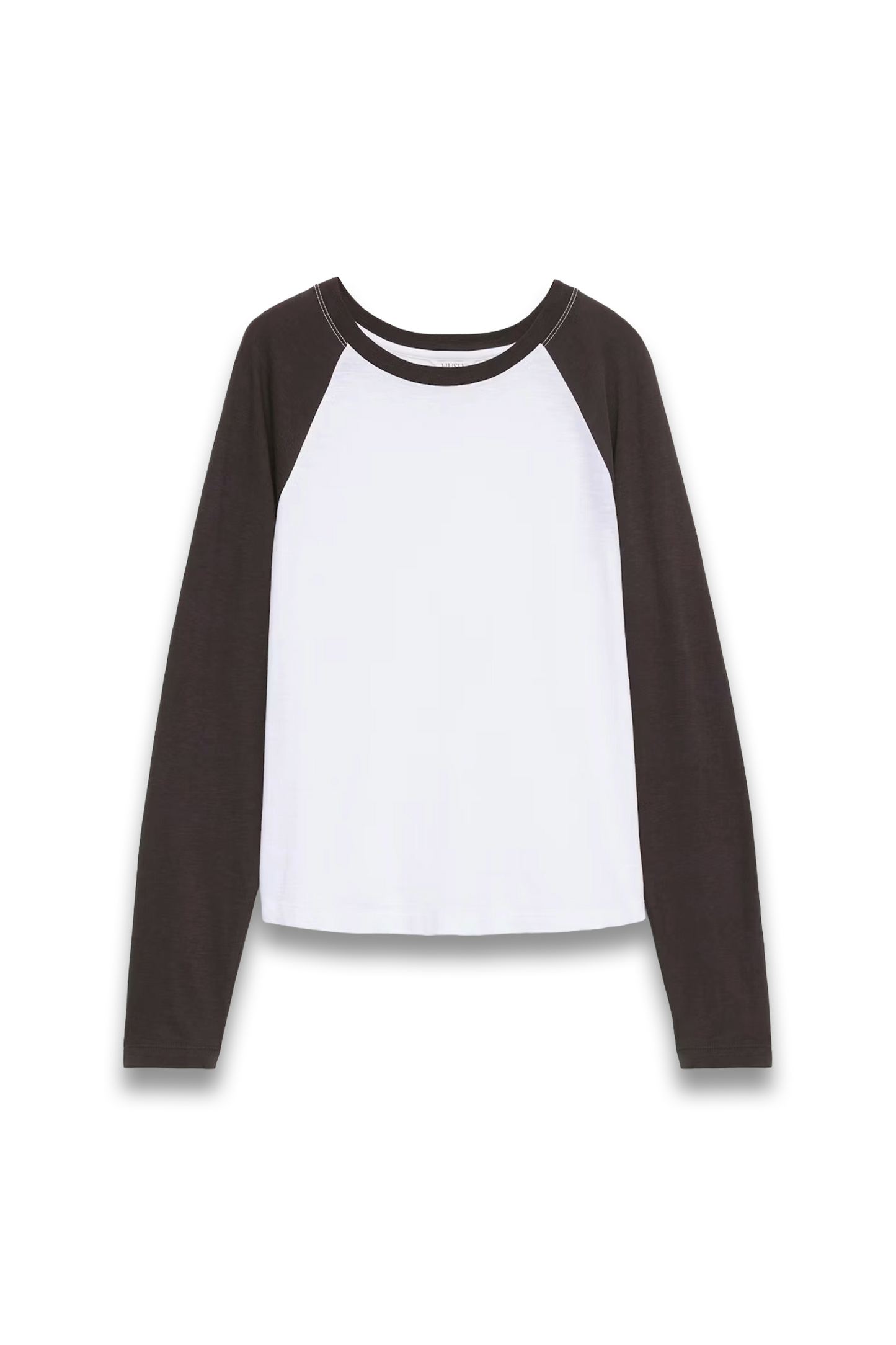 Blake Baseball Long Sleeve T-Shirt in Dark Brown