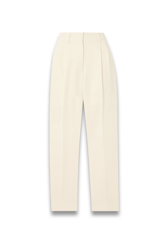 Resolute Banker Pleated Wool-Crepe Straight-Leg Pants