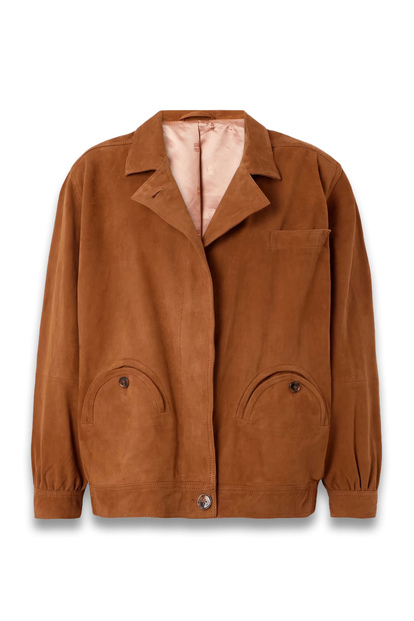 Cleo Suede Bomber Jacket