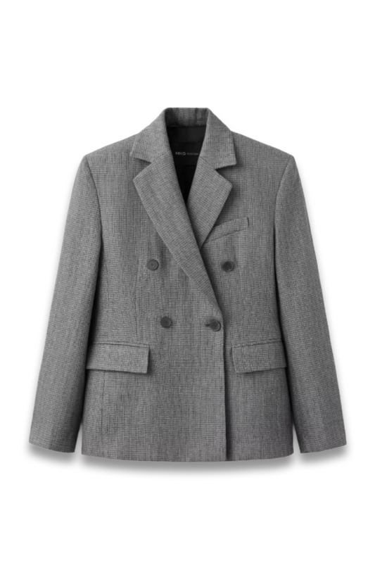Straight Linen Blend Blazer