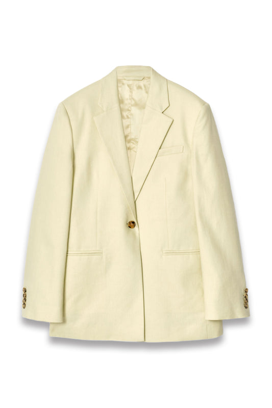 Longline Linen Blazer