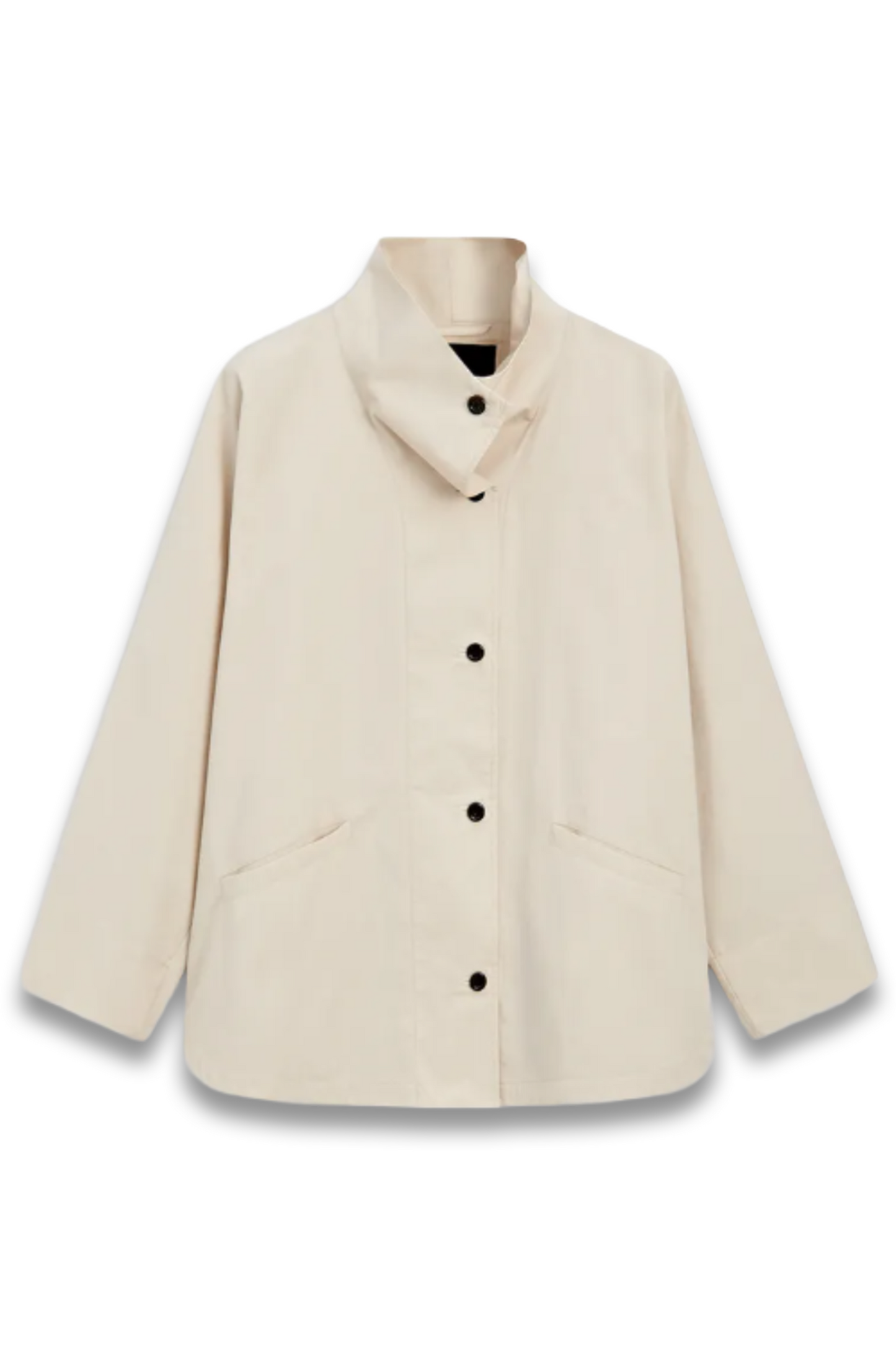 Jacket with High-collar Detail