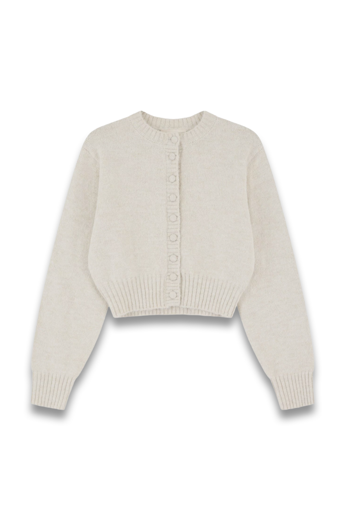 Emblem Cropped Cardigan