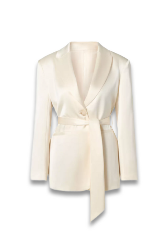 Liv Wrap Satin Blazer