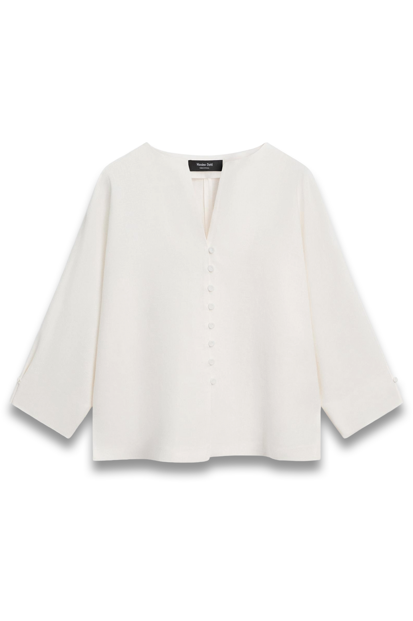 Linen Jacket with Button Details