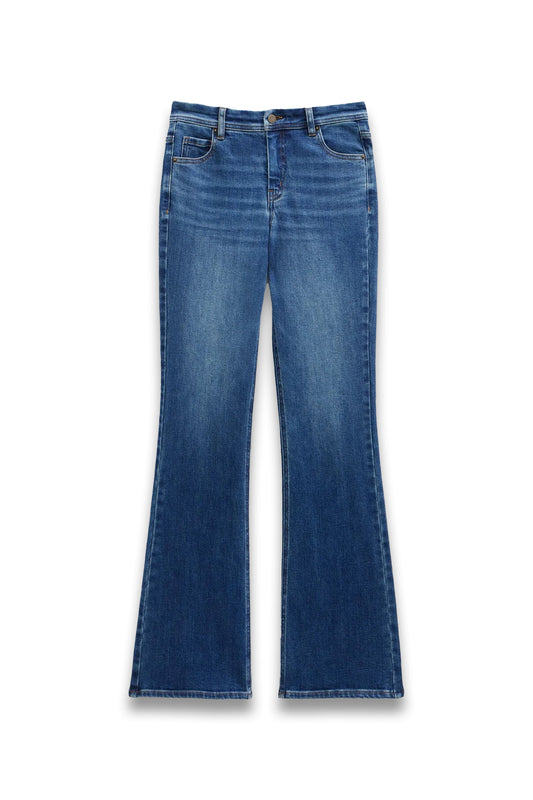 Eliana Mid Rise Bootcut Jeans - Light Blue