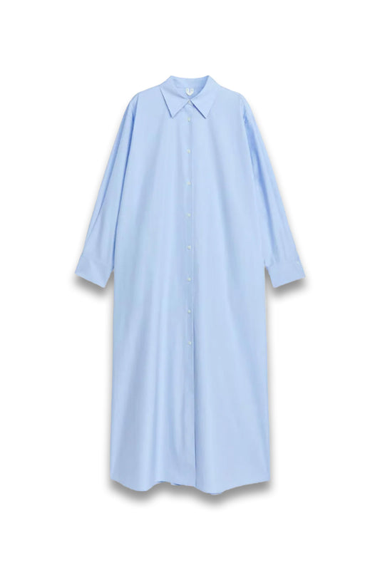 Loose Fit Cotton Shirt Dress
