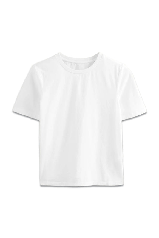 Pure Cotton Crew Neck T-shirt