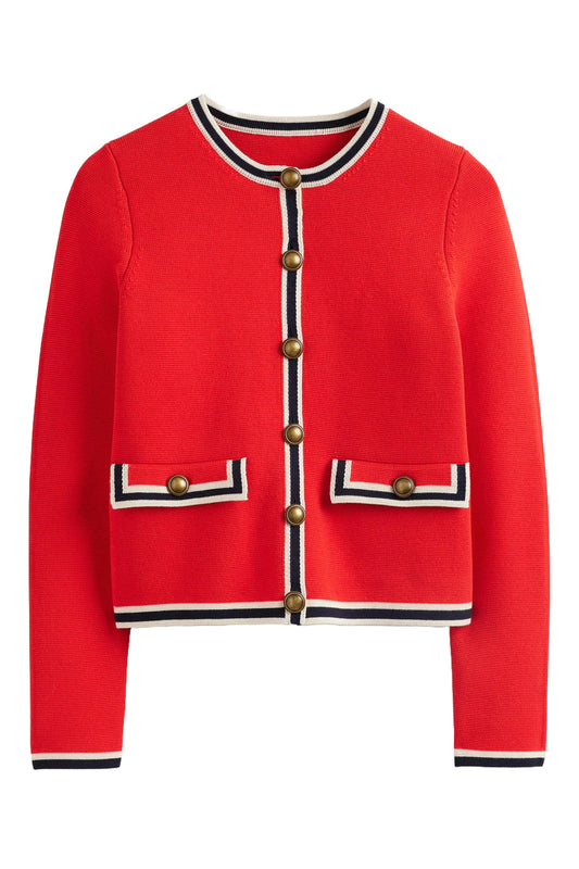 Holly Knitted Jacket Hot Pepper Red