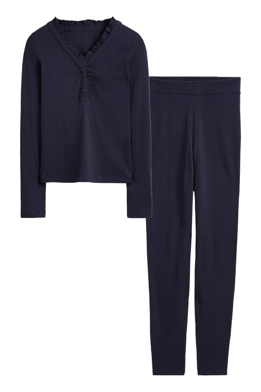 Navy Jersey Pyjama Leggings