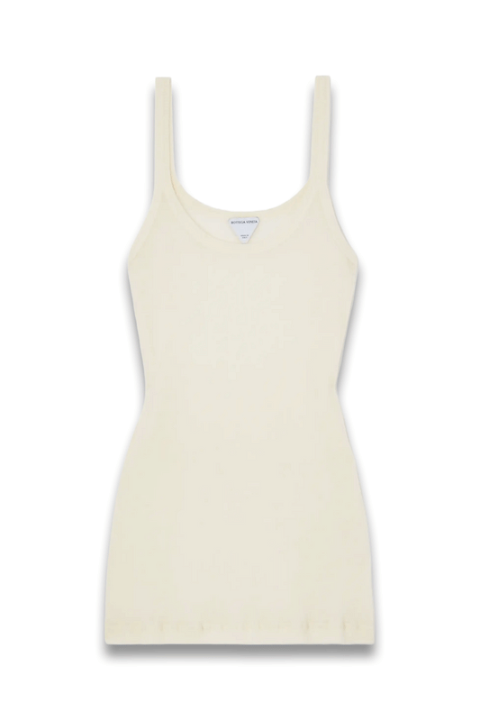 Ribbed Cotton-Blend Tank