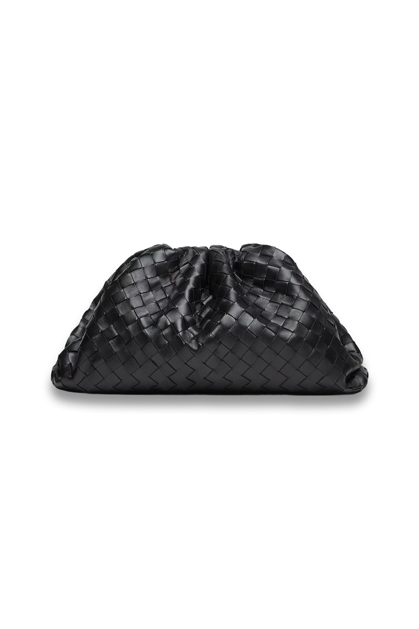 Intrecciato Leather Clutch