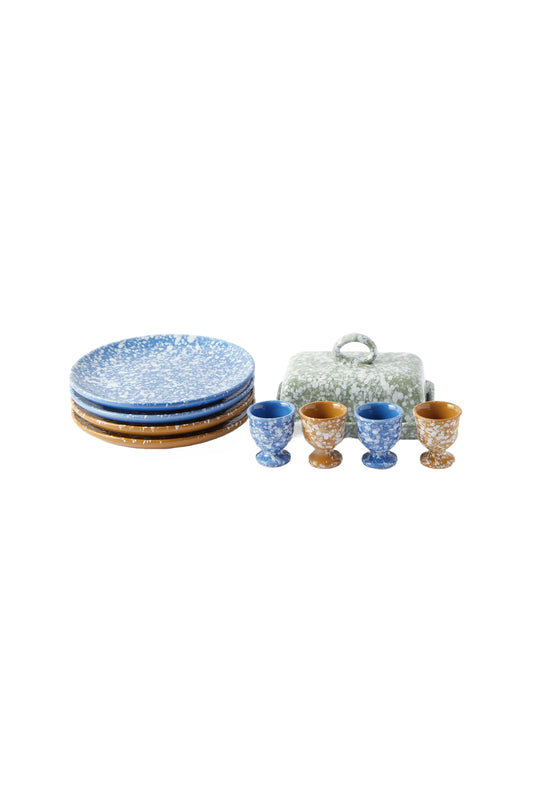 Splatter Ceramic Breakfast Set