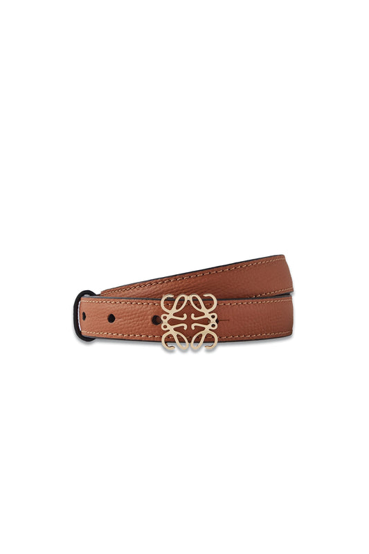 Anagram Textured-leather Belt