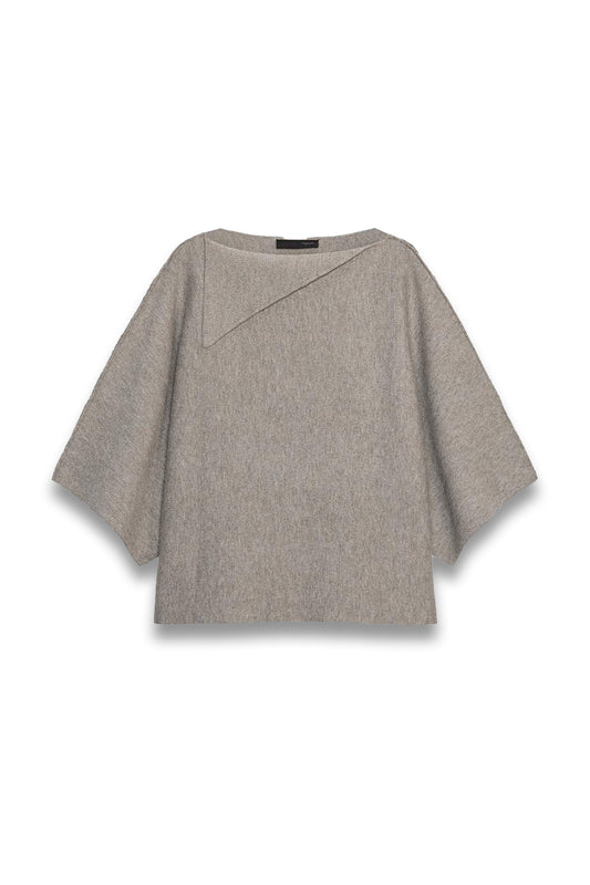 Knit Sweater With Lapel Neck