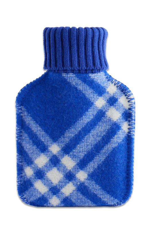 Check Wool Hot Water Bottle
